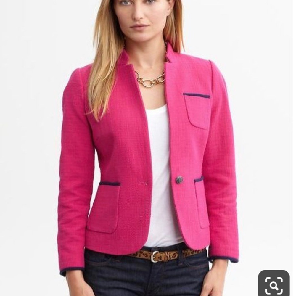 Banana Republic Pink/Blue Blazer